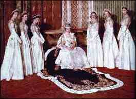 train of Queen Elizabeth II's Coronation gown
