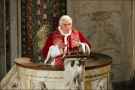 Benedict XVI delivers holily in Lutheran church