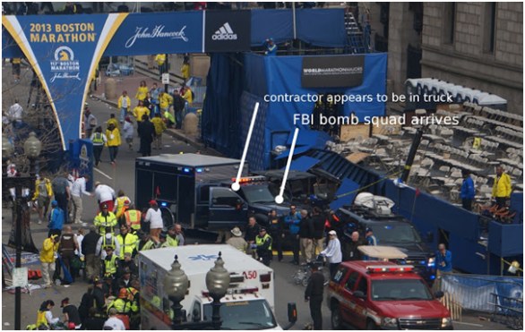FBI bomb truck at 2013 Boston Marathon