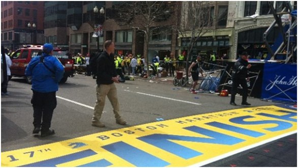 bomb scene 2013 Boston Marathon