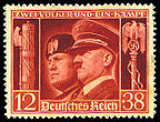 Mussolini & Hitler fasces