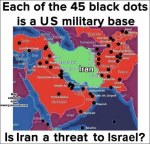 US military bases surrounding Iran