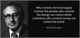 Sir Henry Kissenger how to control the world