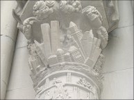 pilaster on St. John the Divine Cathedral NYC